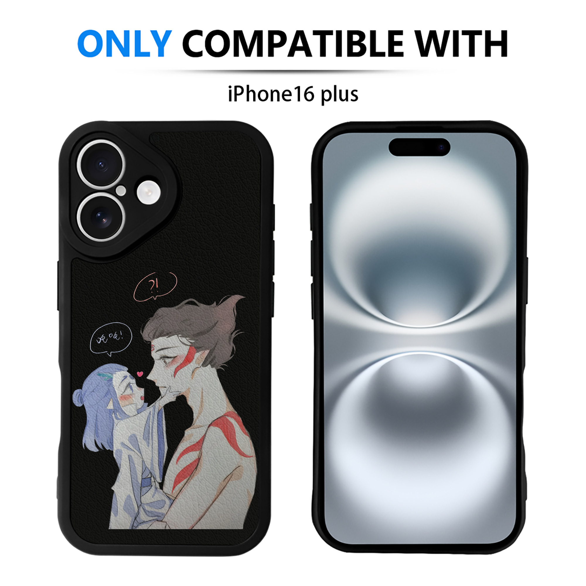 （画像用） Ne Zha 2 ナタ 魔童の大暴れ 【iPhone 16シリーズ対応】シリコンスマホケース（レザー調） 材質：シリコン